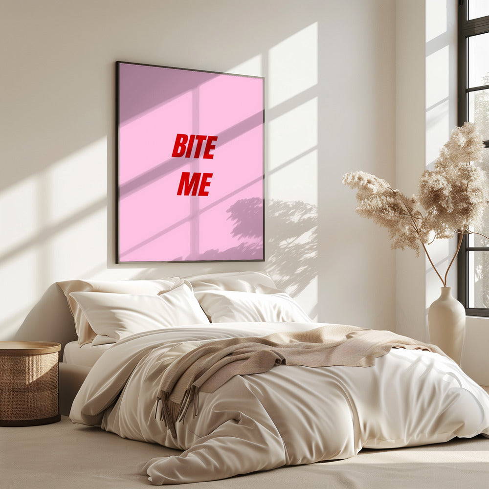 Red on Pink Boldness | Poster