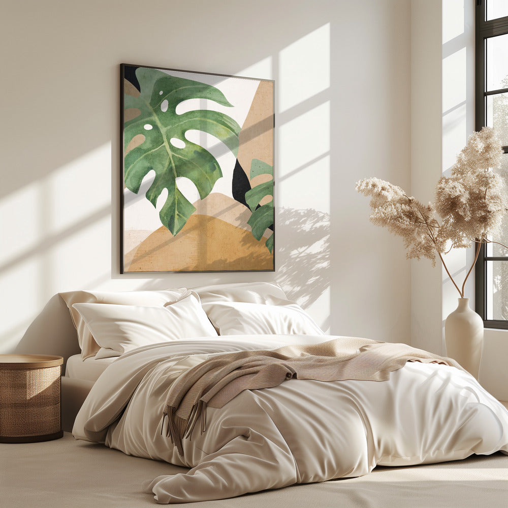 Abstract Art Tropical Leaves | Poster