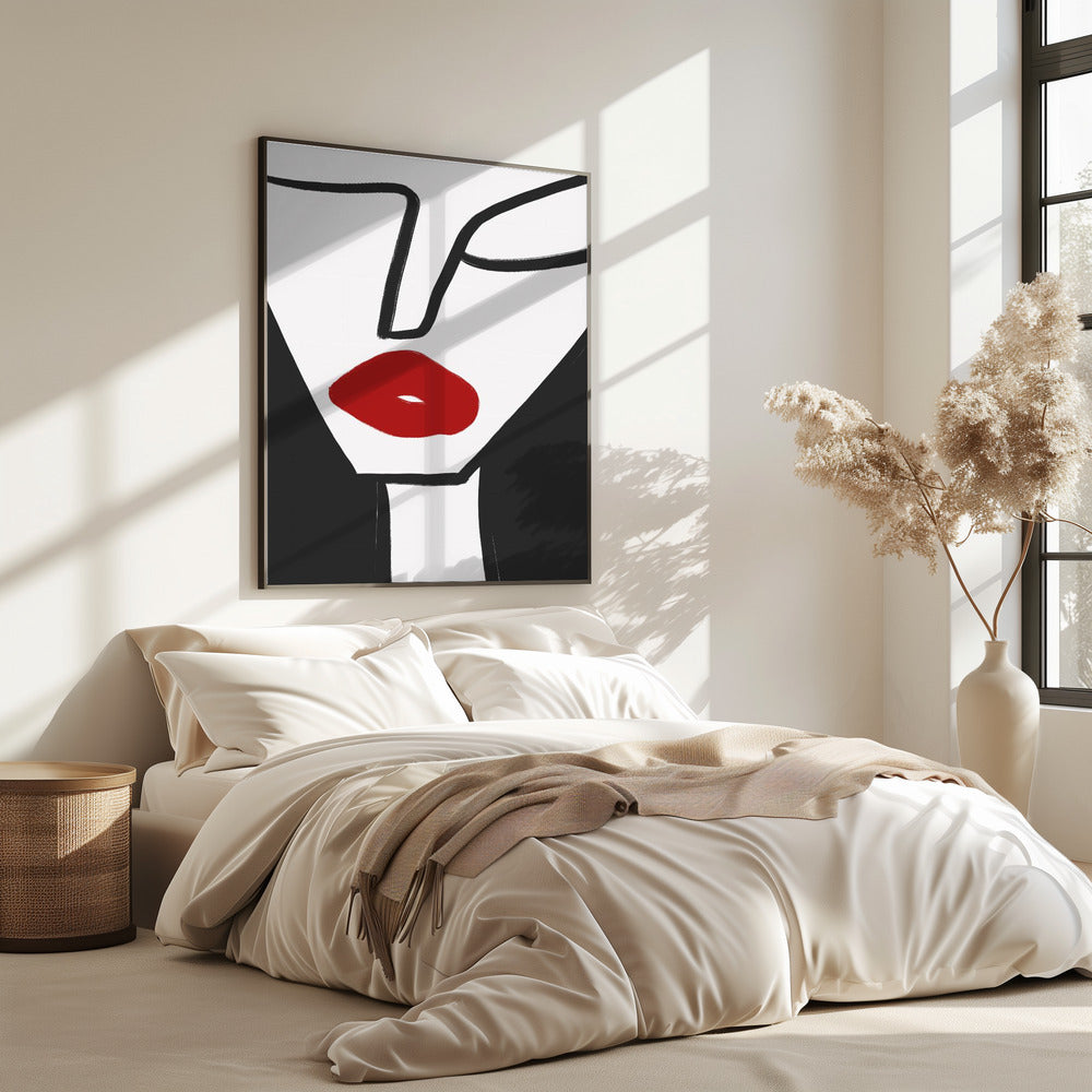 Bold Red Lips | Poster