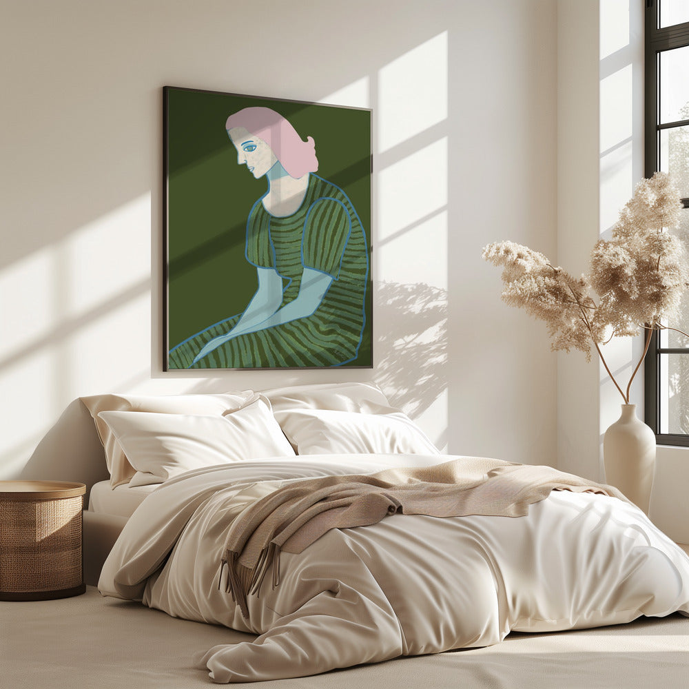 Lady sitting | Poster