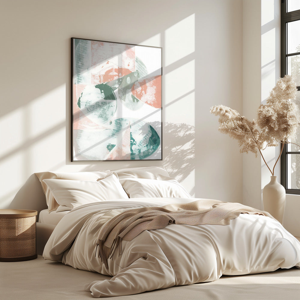 Pastel Tones With Organic Shapes | Poster