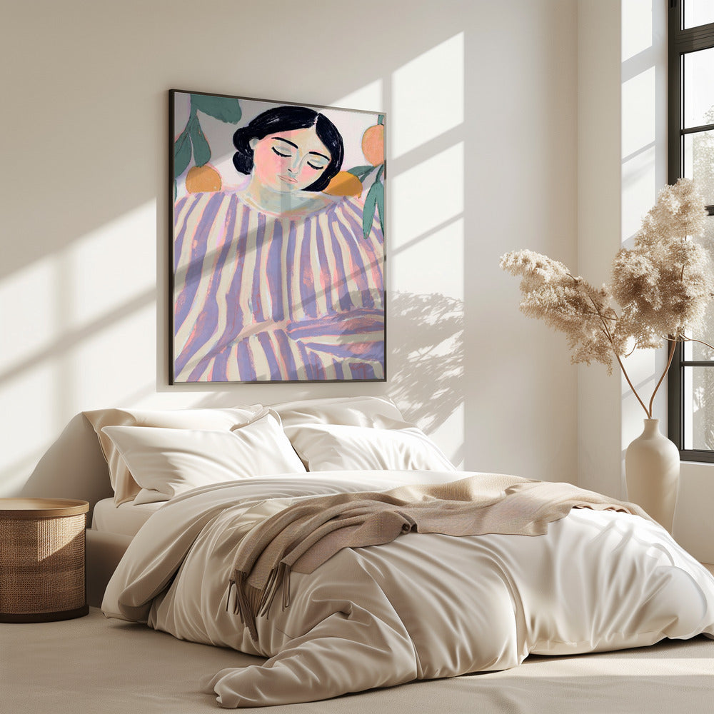 Sleeping in Stripes | Poster