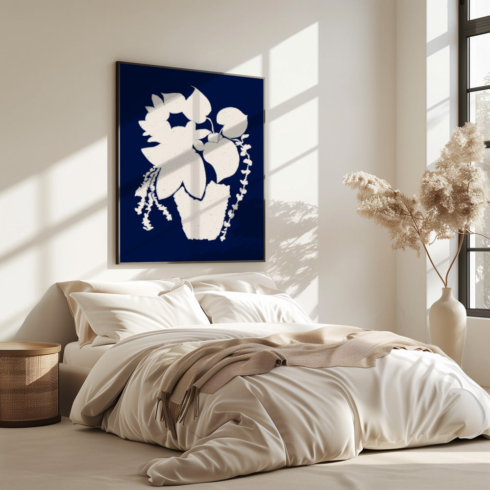 Floral Silhouette of a Plant | Poster