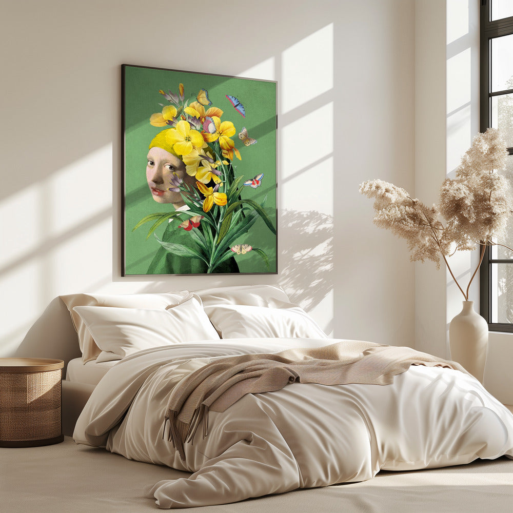 Girl With Pearl Earring the Springtime Edition Ii | Poster