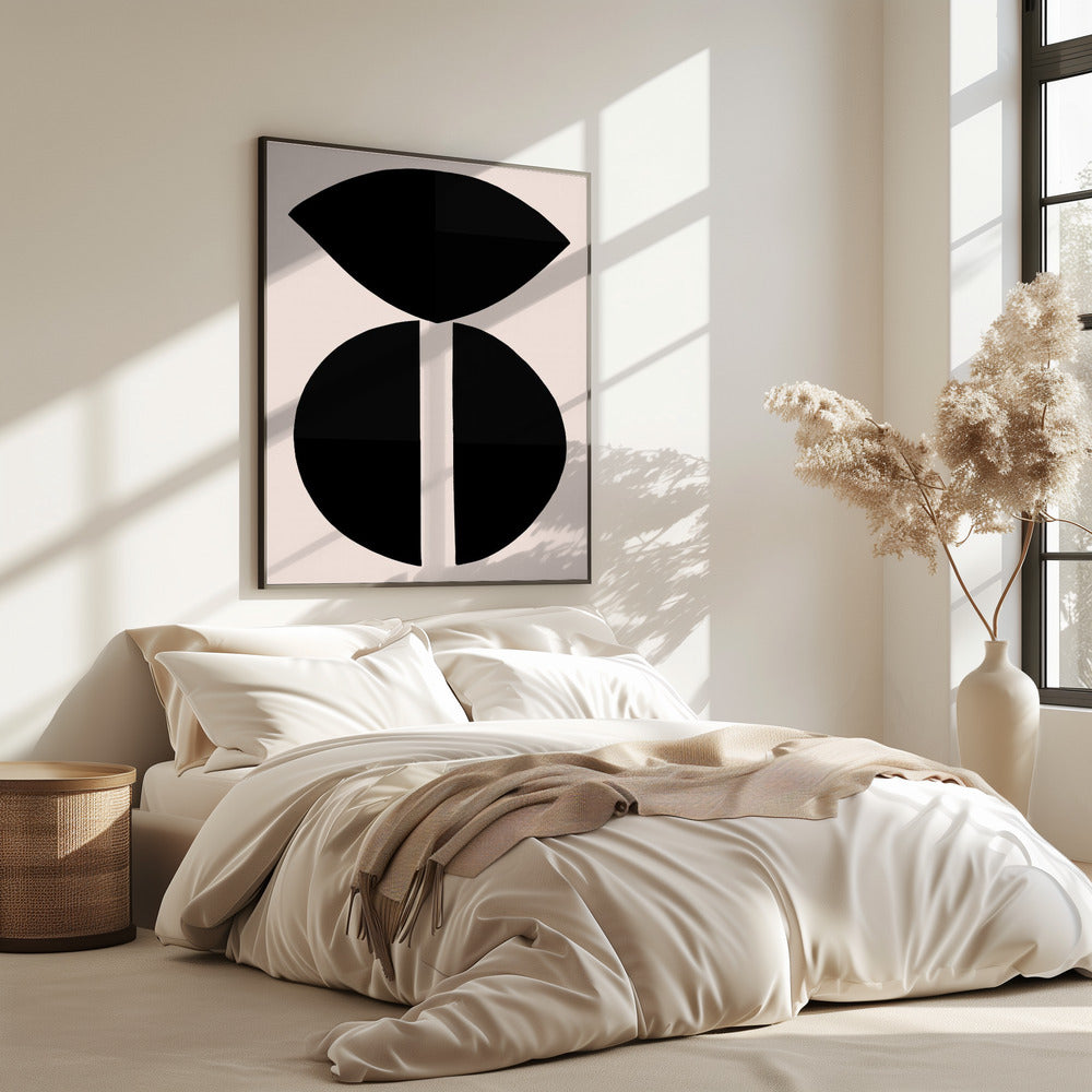 Black Shapes Harmony | Poster