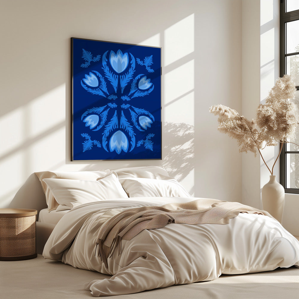 Graphic Florals Lumnious Tulips | Poster