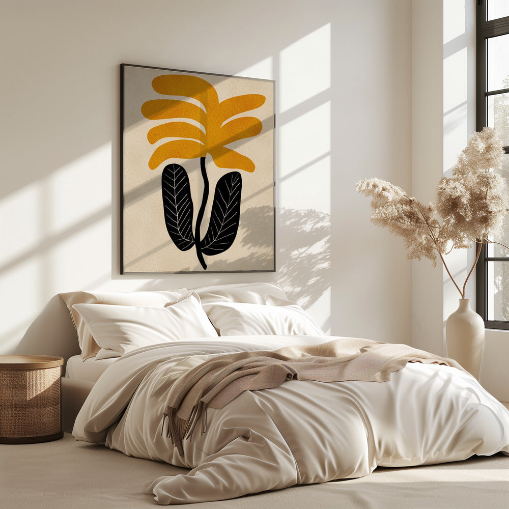 YELLOW floral flower | Poster