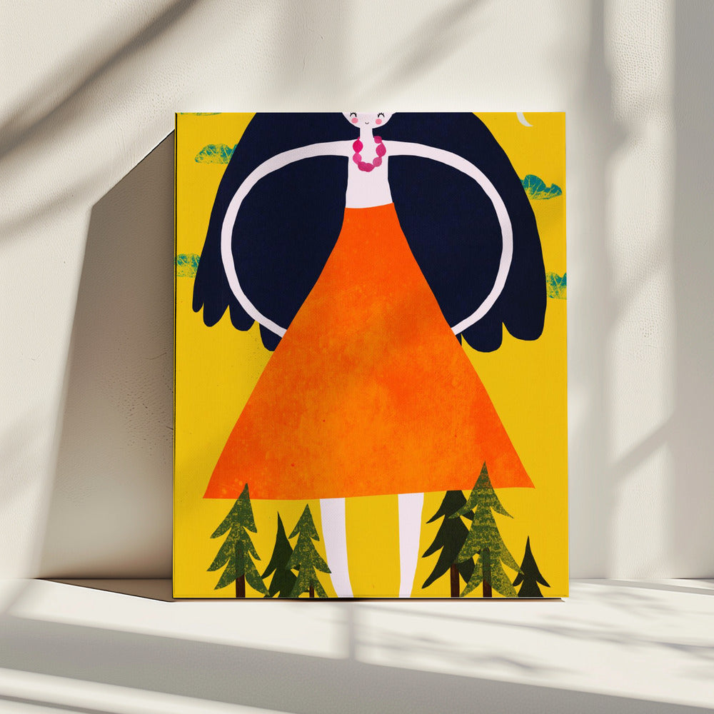 Giantess in the Woods | Canvas