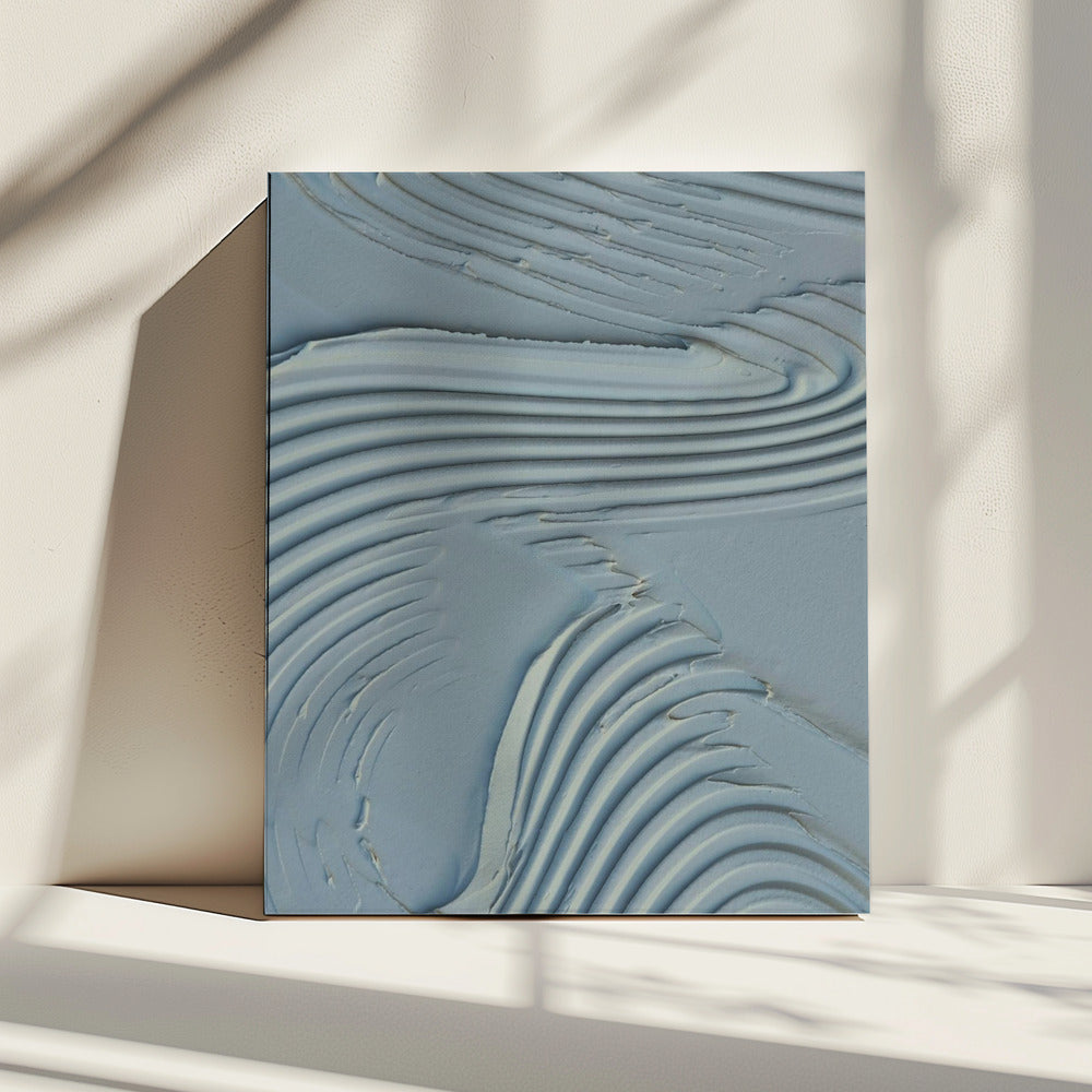 Mud Texture 15 Blue | Canvas