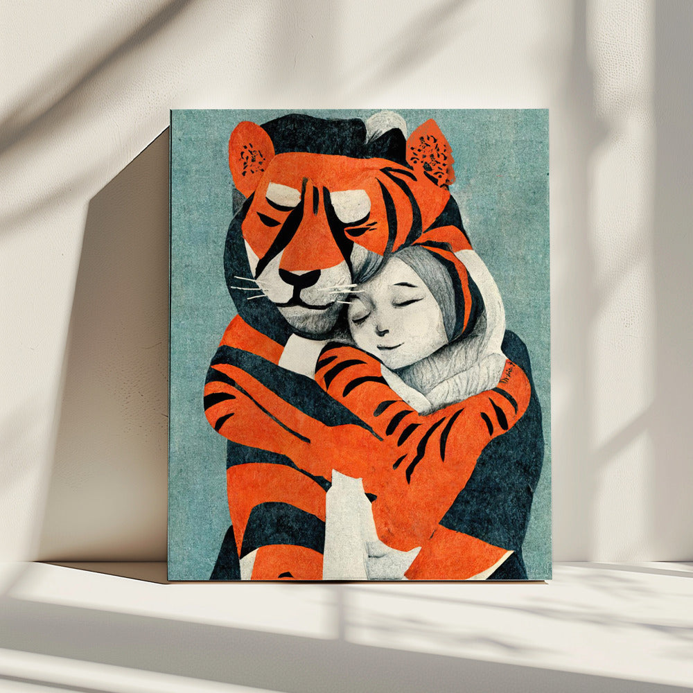 Tiger's Embrace | Canvas