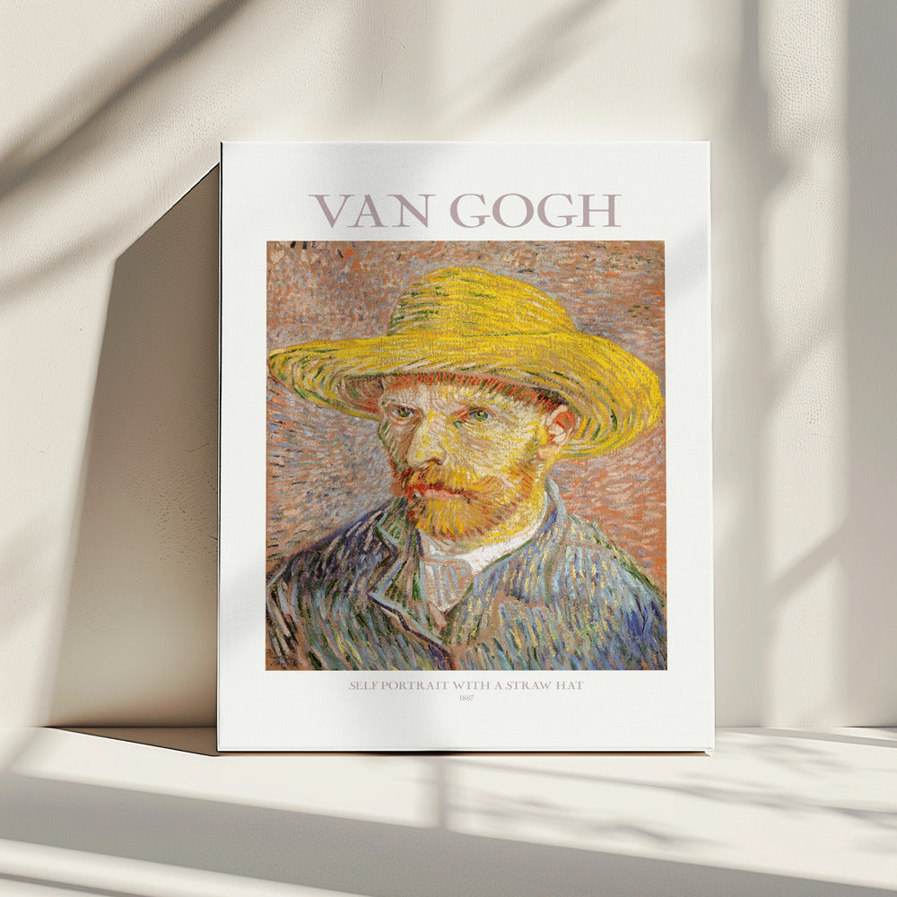 Self Portrait With Straw Hat | Canvas