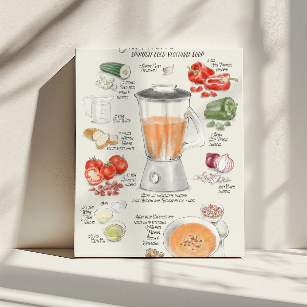 Gazpacho illustrated recipe in English | Canvas