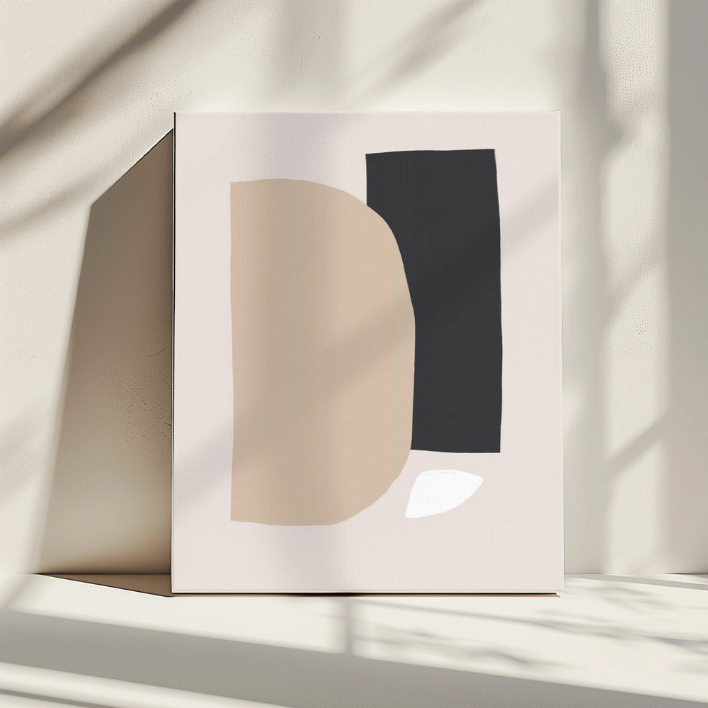 Geometric Shapes In Neutral Tones | Canvas