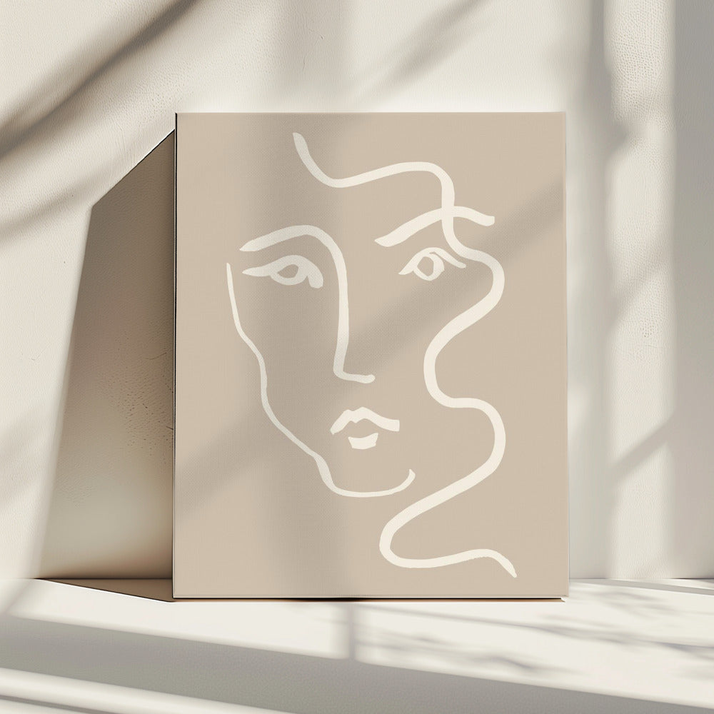 Portrait 04 Gray | Canvas
