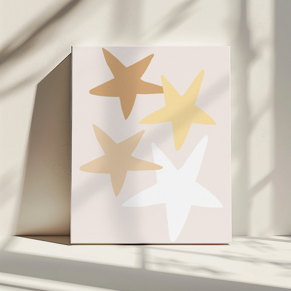 Stars Yellow | Canvas