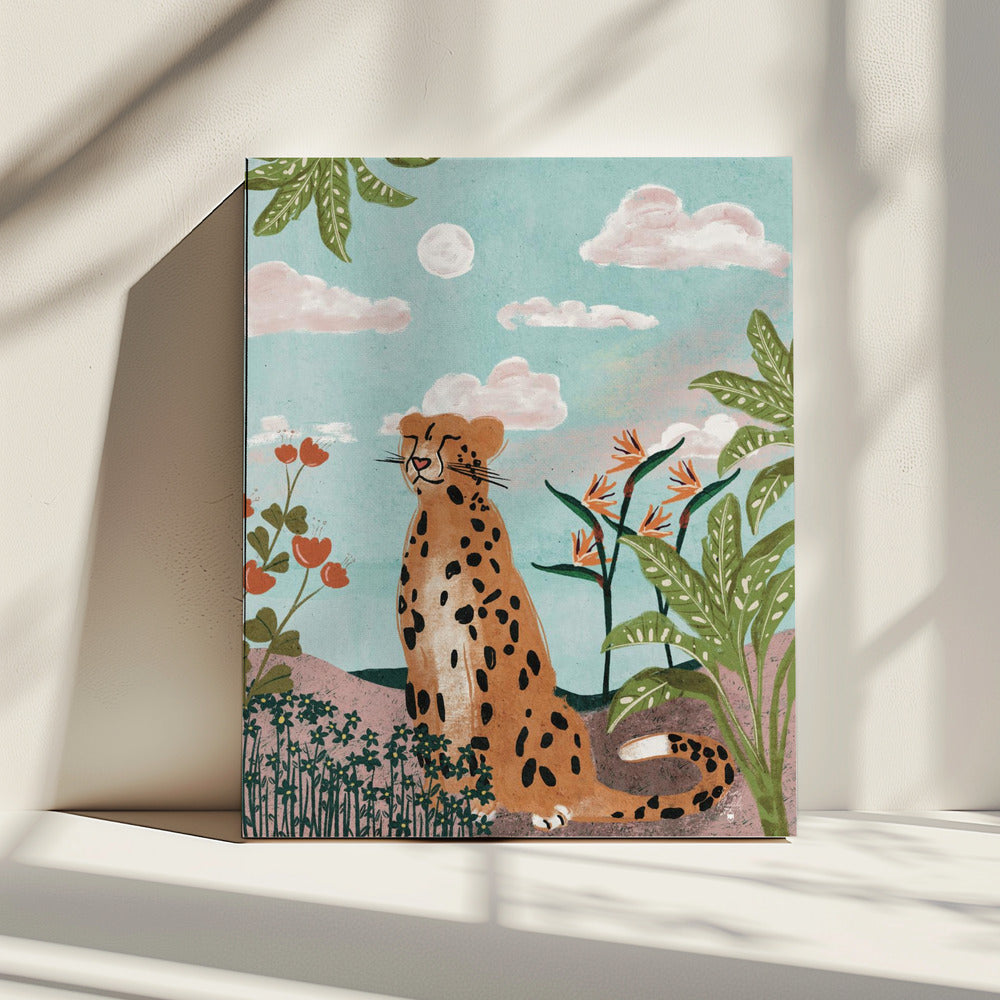 Leopard In Jungle Erum Khalili.png | Canvas