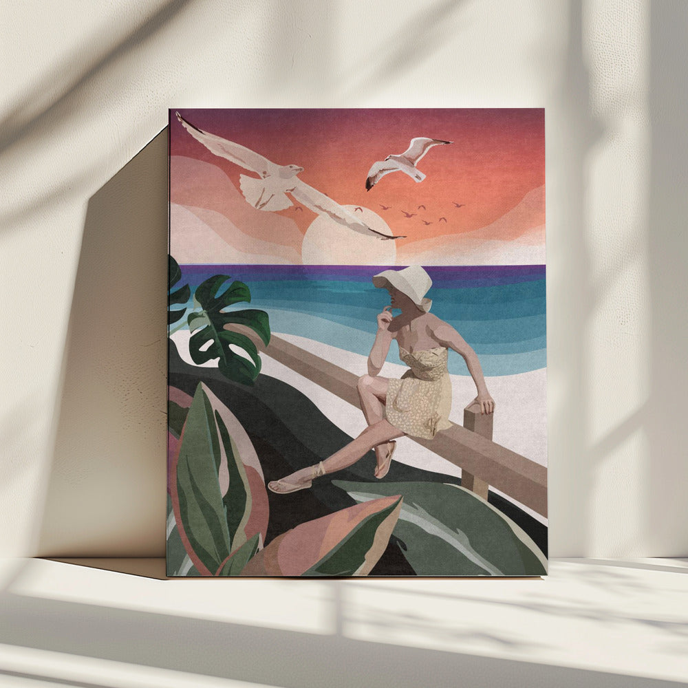 Seaside Contemplation | Canvas