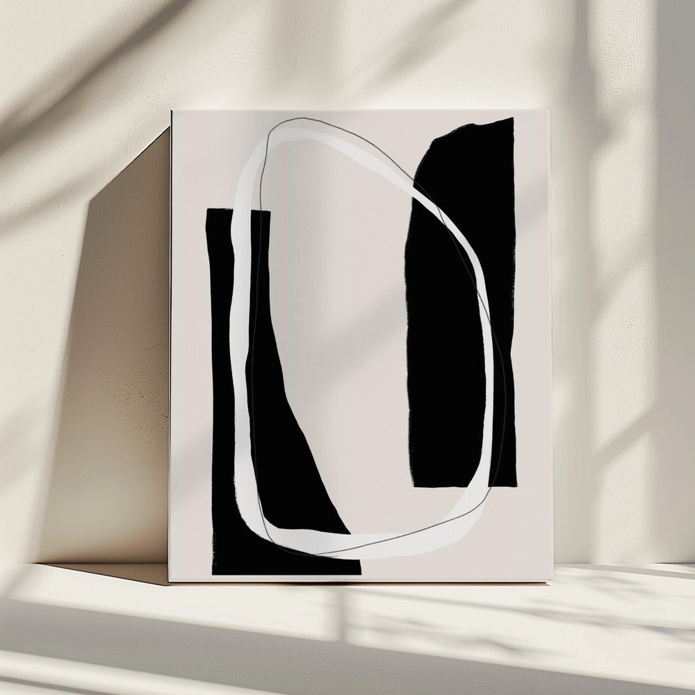 Monochrome Geometric Shapes | Canvas