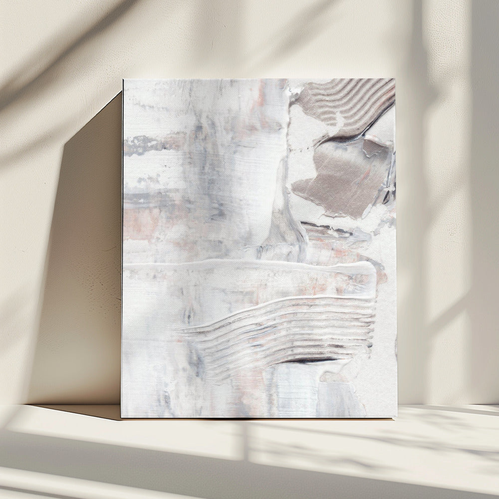 Textured Brushstrokes and Layered Neutral Tones | Canvas