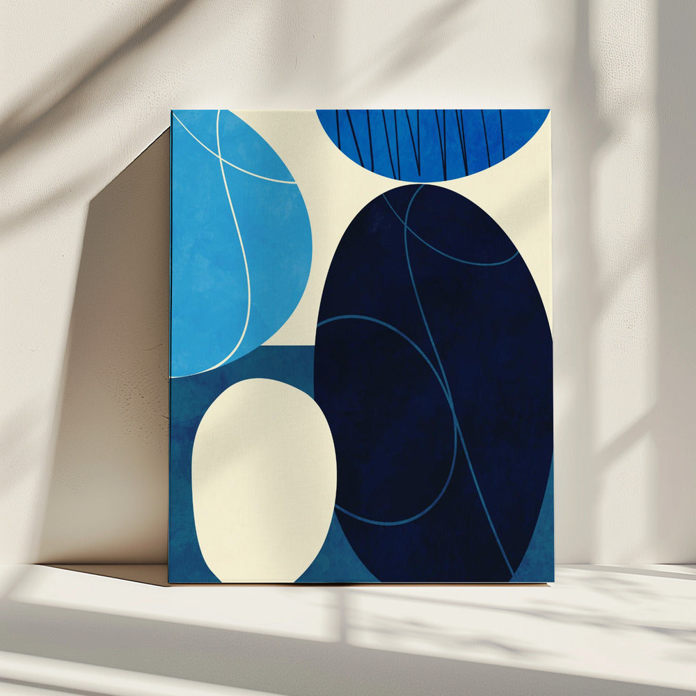 Shapes Play3 3blue | Canvas