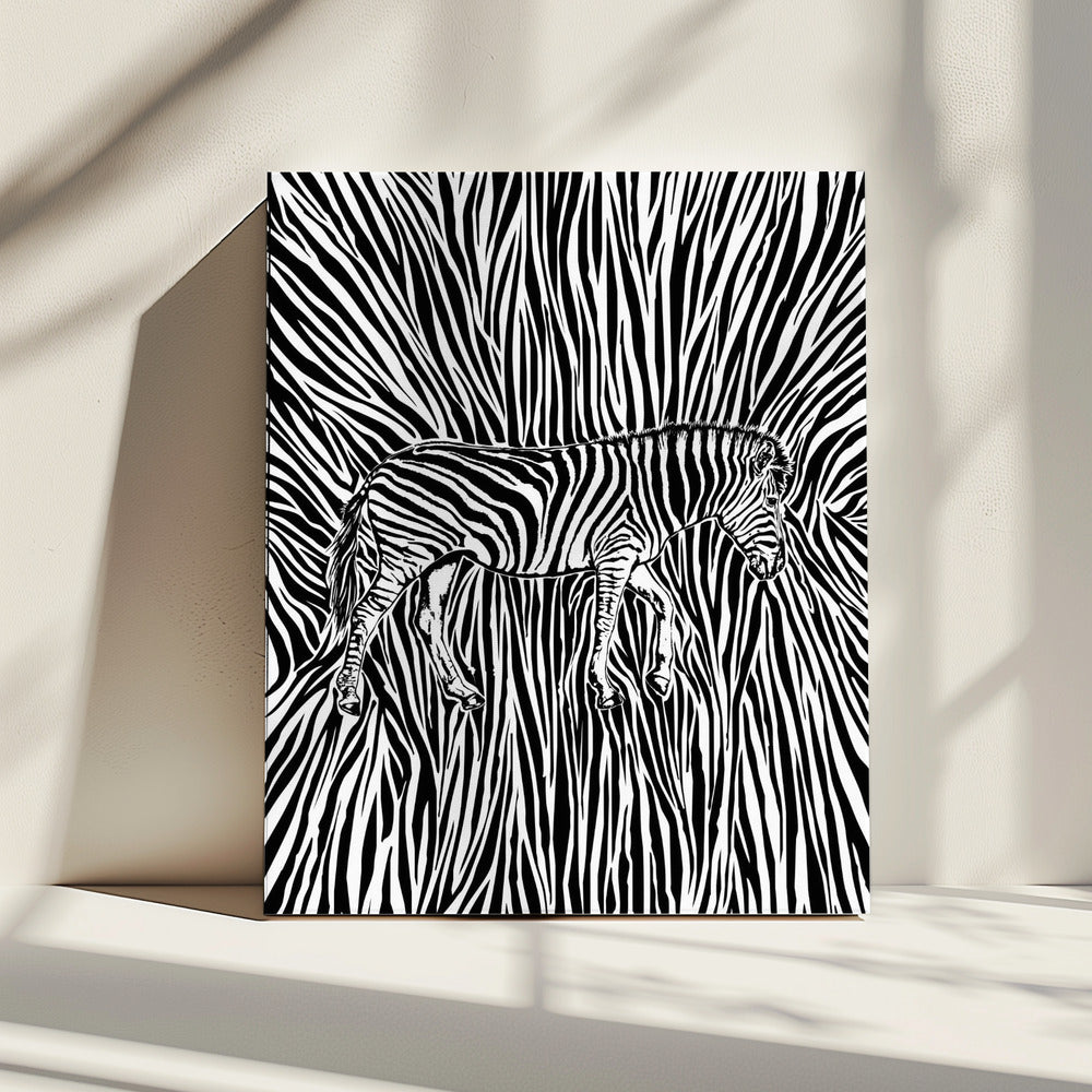 African Zebra striped camouflage | Canvas