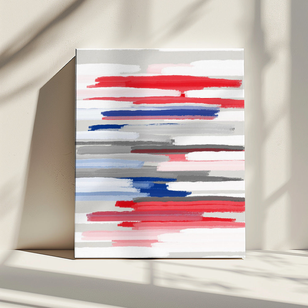 BILLS RED WHITE AND BLUES | Canvas