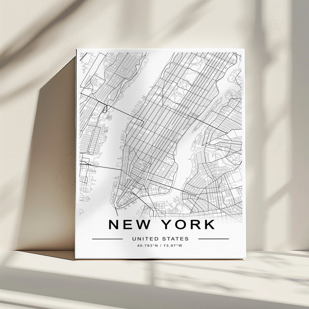 New York Map | Canvas