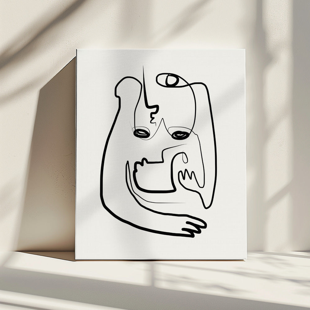 Modern Art In This Continuous Line Drawing | Canvas