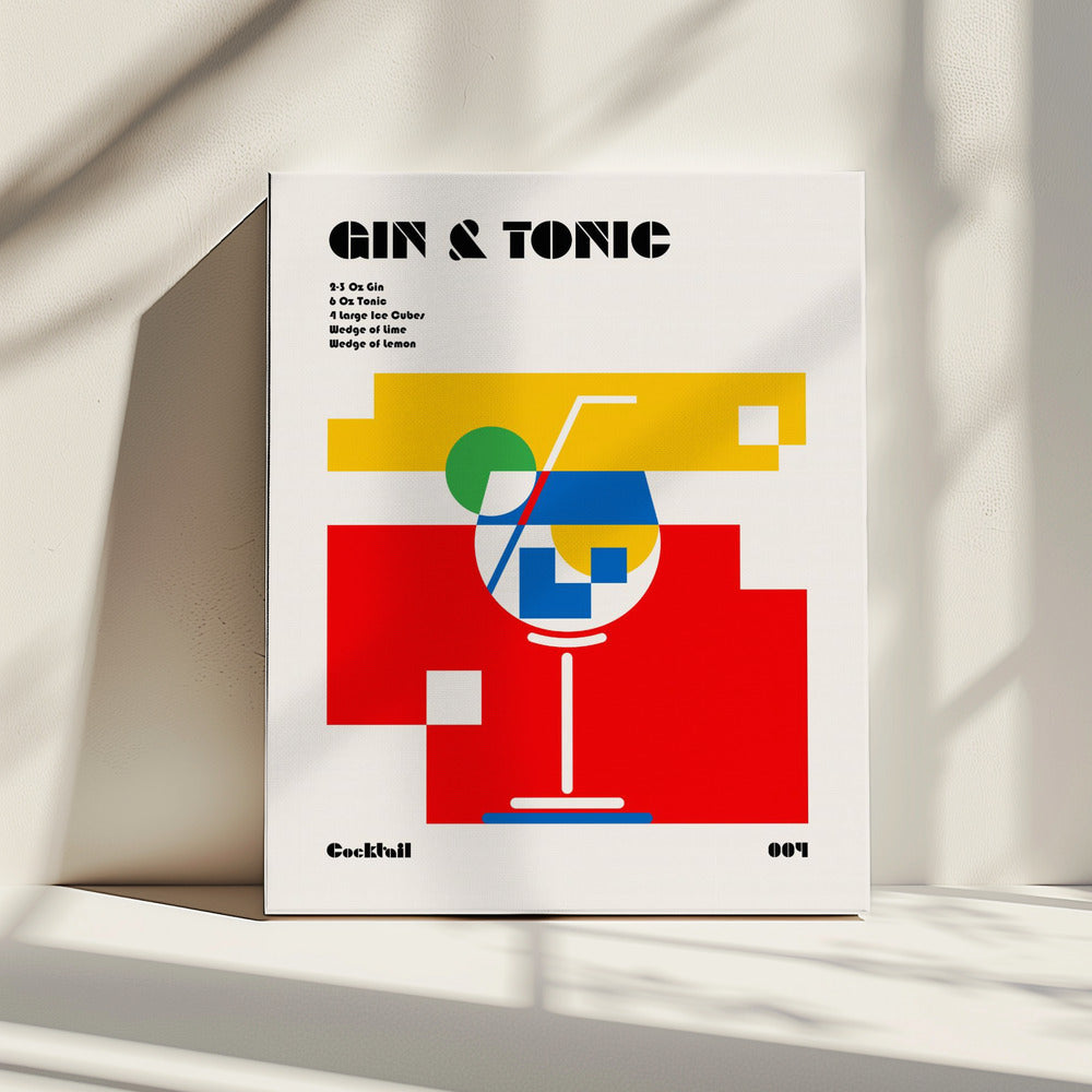 Gin & Tonic Bauhaus Cocktail | Canvas