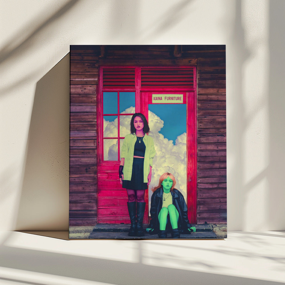 Pink & Green | Canvas