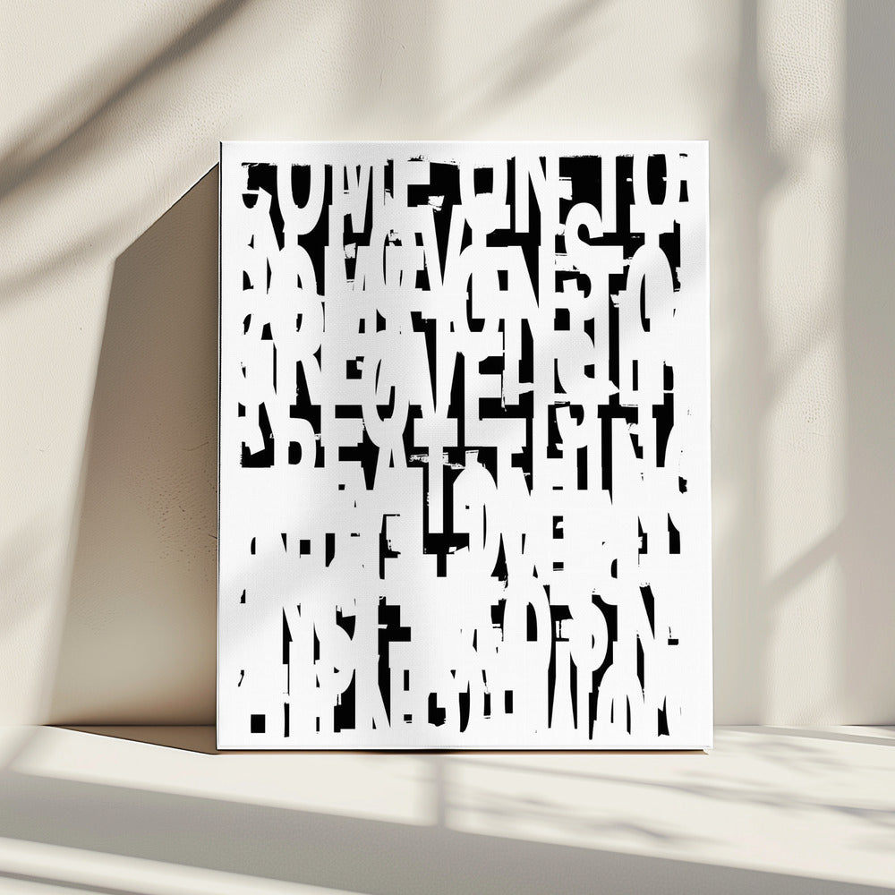 Typography No1 | Canvas