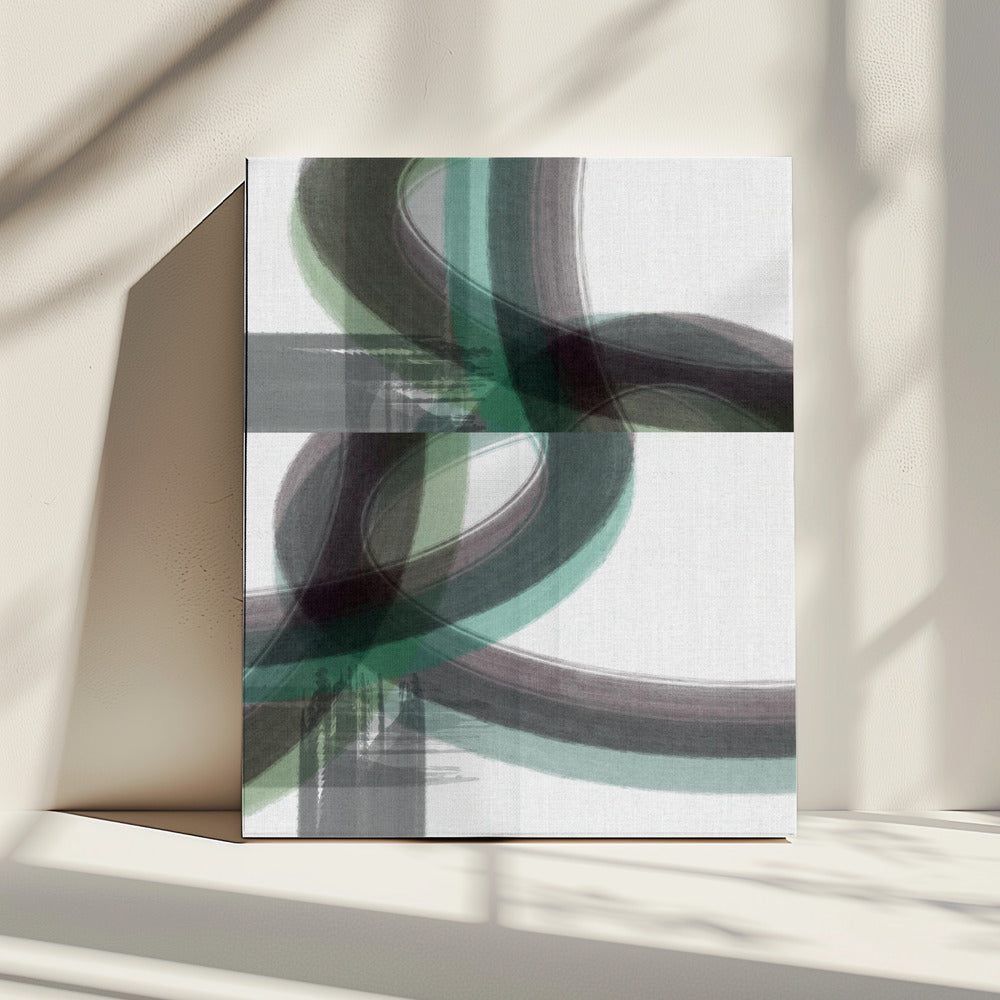 Green Curve 2 | Canvas