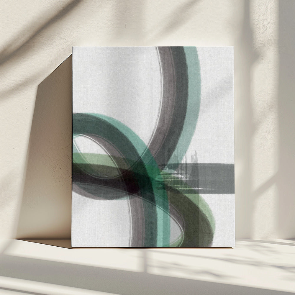Green Curve 1 | Canvas