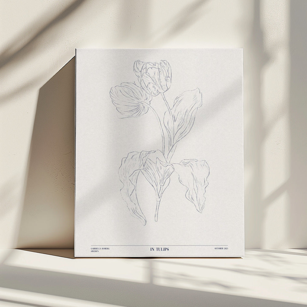In Tulips (blue) | Canvas