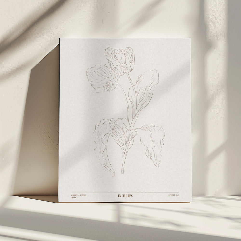 In Tulips (brown) | Canvas
