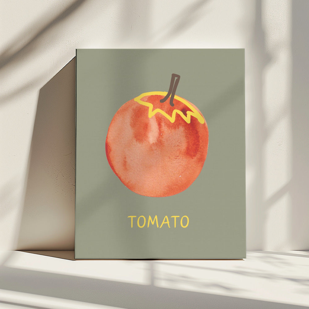 Tomato in Green | Canvas