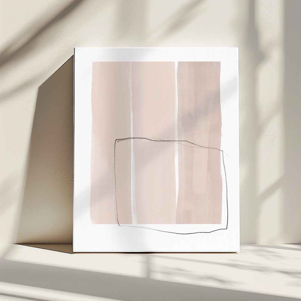 Delicate Black Line Sketch Overlay | Canvas