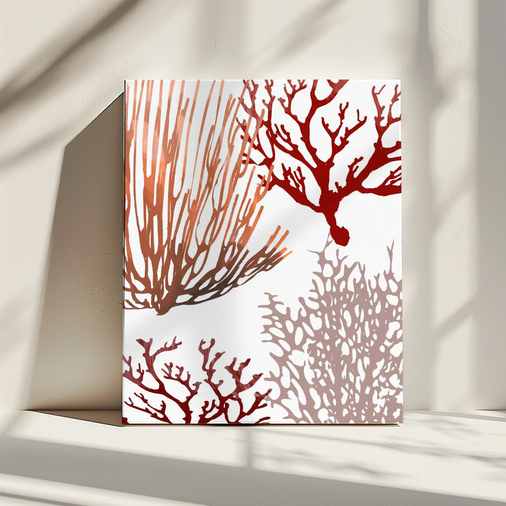 Pink and Red Sea Coral | Canvas