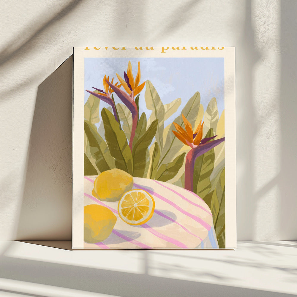 Rêver Au Paradis - Lemon | Canvas