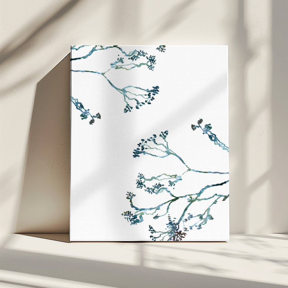 Delicate Blue Flowers 1 | Canvas