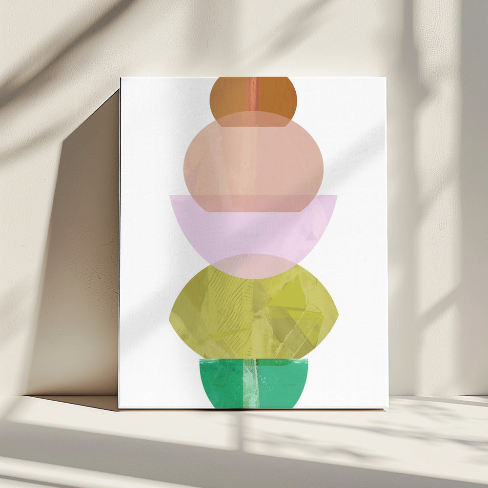 Coloured Shapes Stack 2 | Canvas