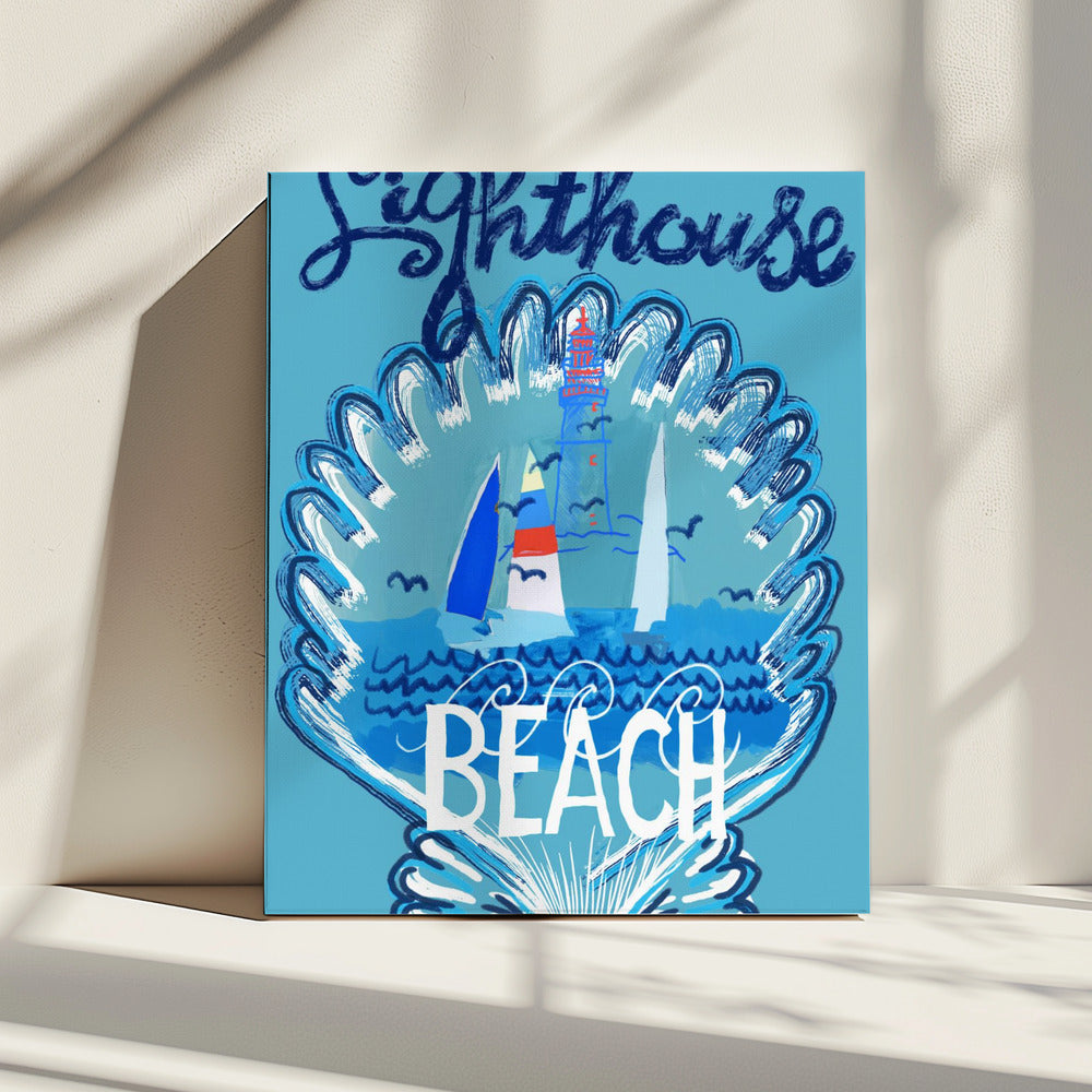 Lighthouse Beach Poster 2 | Canvas