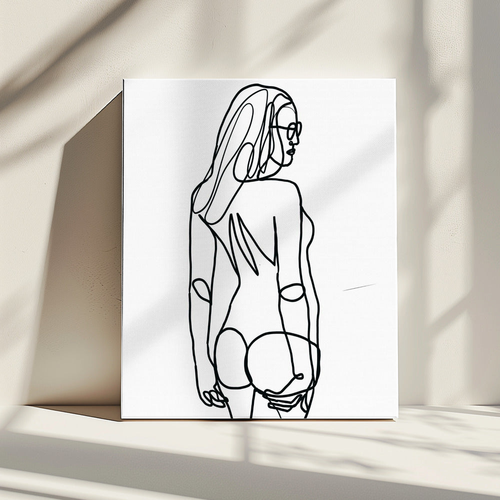 Line Drawing of Woman | Canvas