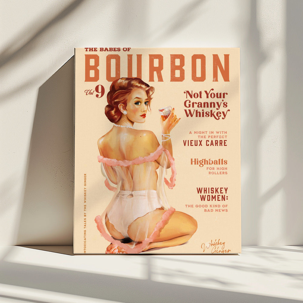 Babes of Bourbon Vol 9 Vintage Whiskey Pinup | Canvas