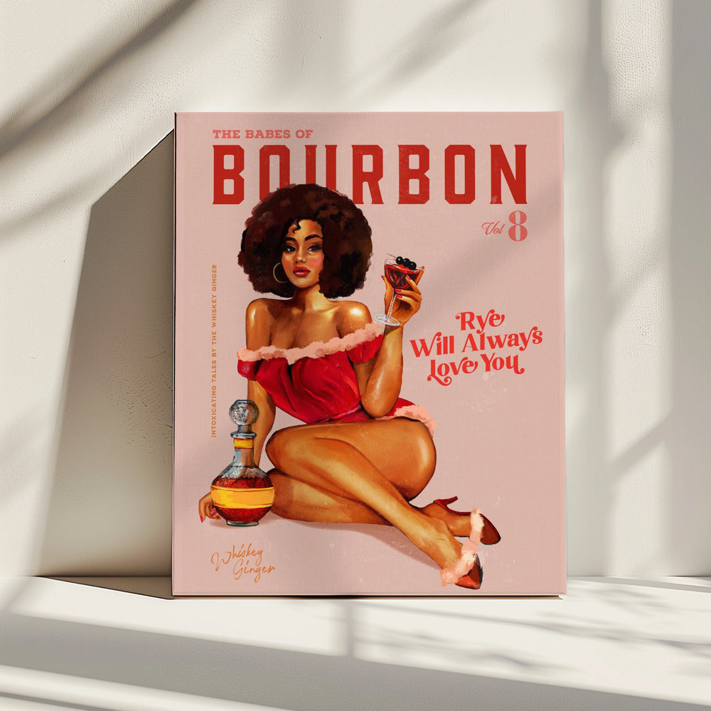 Babes of Bourbon Vol 8 Vintage Pinup Girl With Afro | Canvas