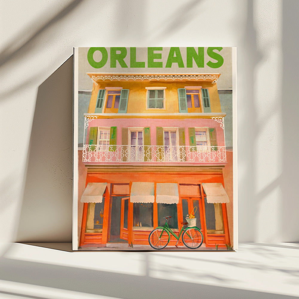 New Orleans Louisiana Vintage Travel Poster | Canvas