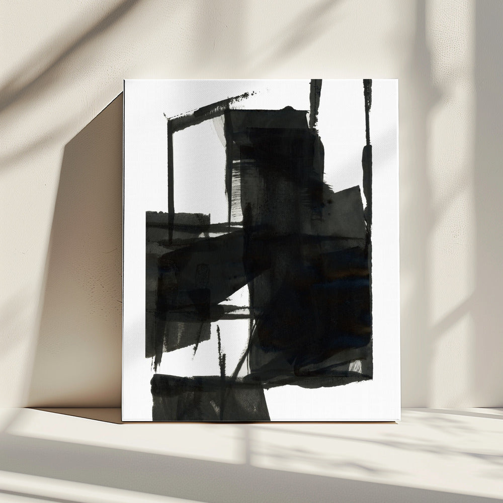 Black and White Abstract Composition No.4 | Canvas