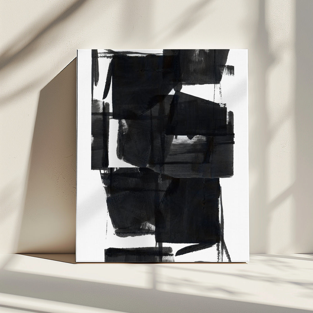 Black and White Abstract Composition No.8 | Canvas