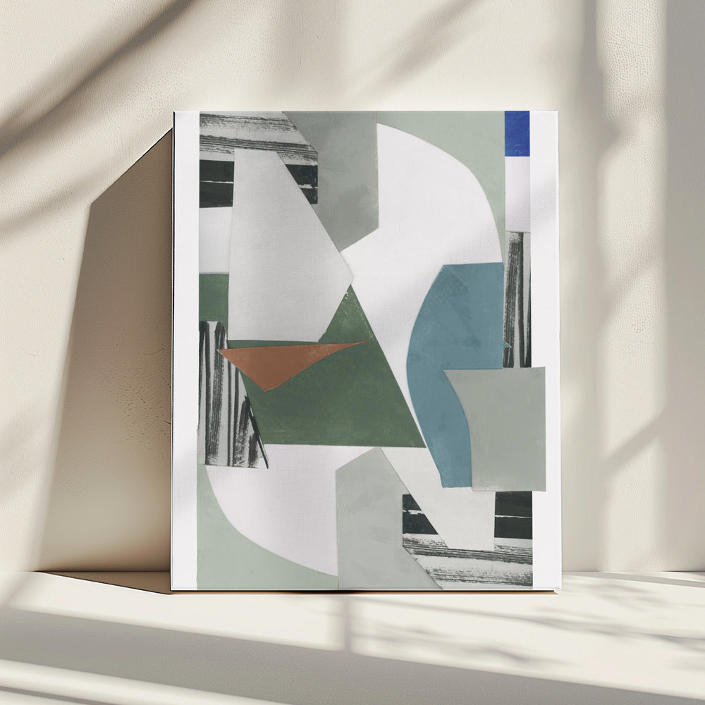 Neutral Geometric Print No 1 | Canvas