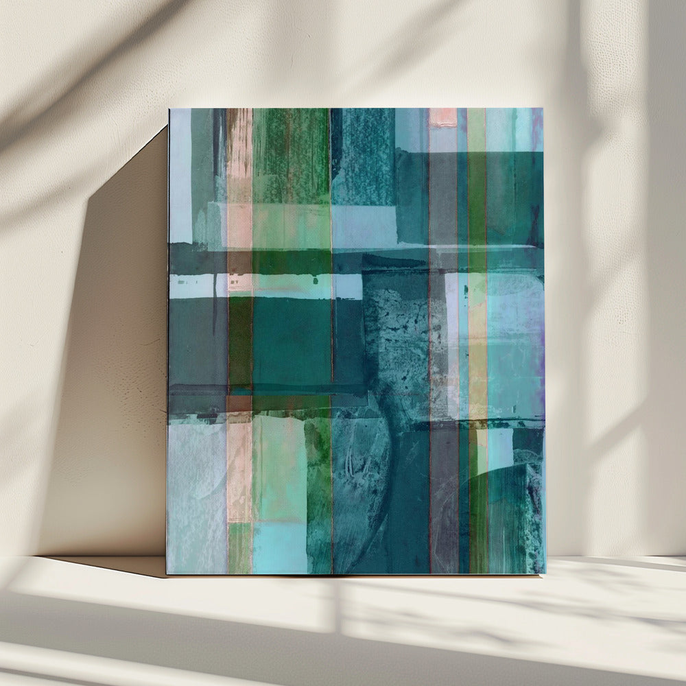 Abstract Shades of Blue and Neutral 1 | Canvas